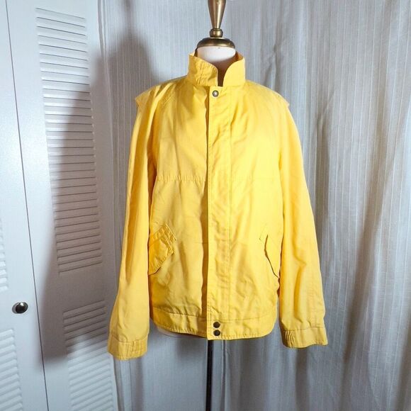 London Fog | Men’s | Jackets | Size 44R | Vintage Yellow Short Trench Jacket - Picture 1 of 6